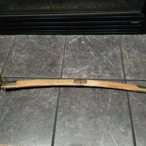 Talwar Sikh wedding ceremonial sword and sheath, antique sword with brass hilt